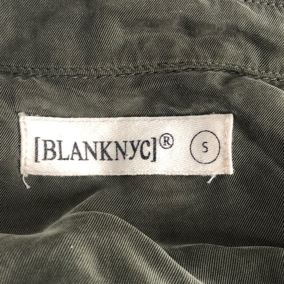 BlankNYC Double Zipper Green Moto Jacket S - Picture 3 of 8